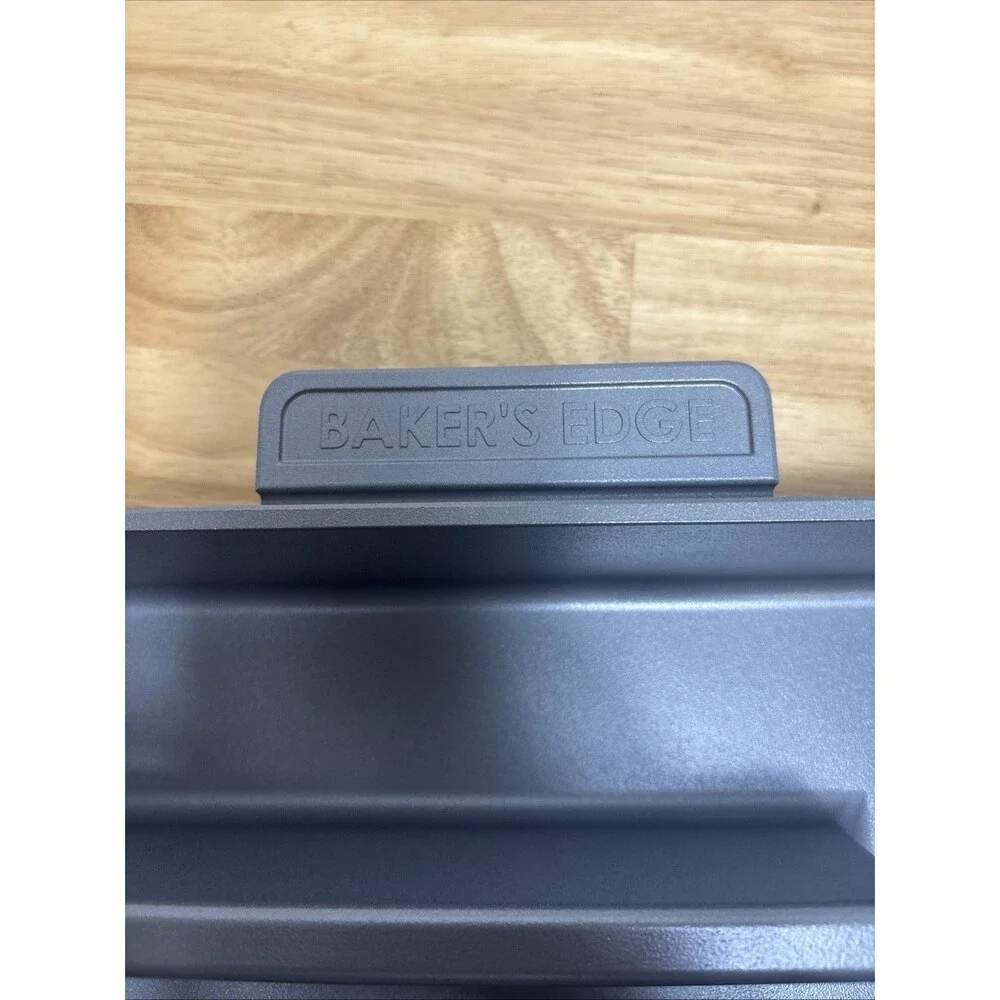 XL Baker's Edge Brownie Pan Edge Lovers 11x12 Cast Aluminum Non-Stick Pan USA